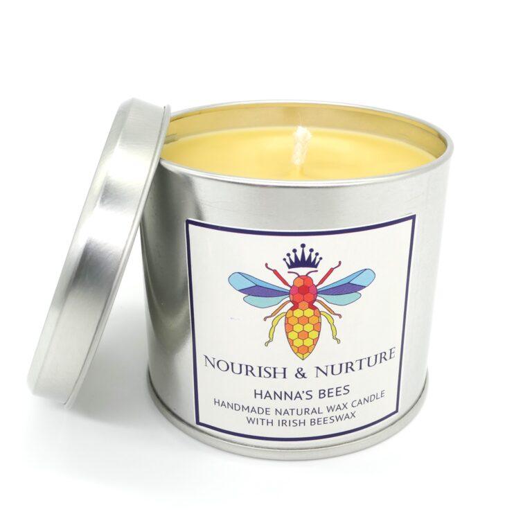 Hanna's Bees - Natural Beeswax Candle - Perfume Free