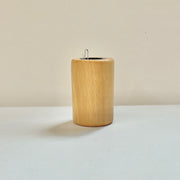 Wooden magnetic paperclip holder