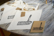 Eco Store - Ballymun Tote Bag - Black Lino Print