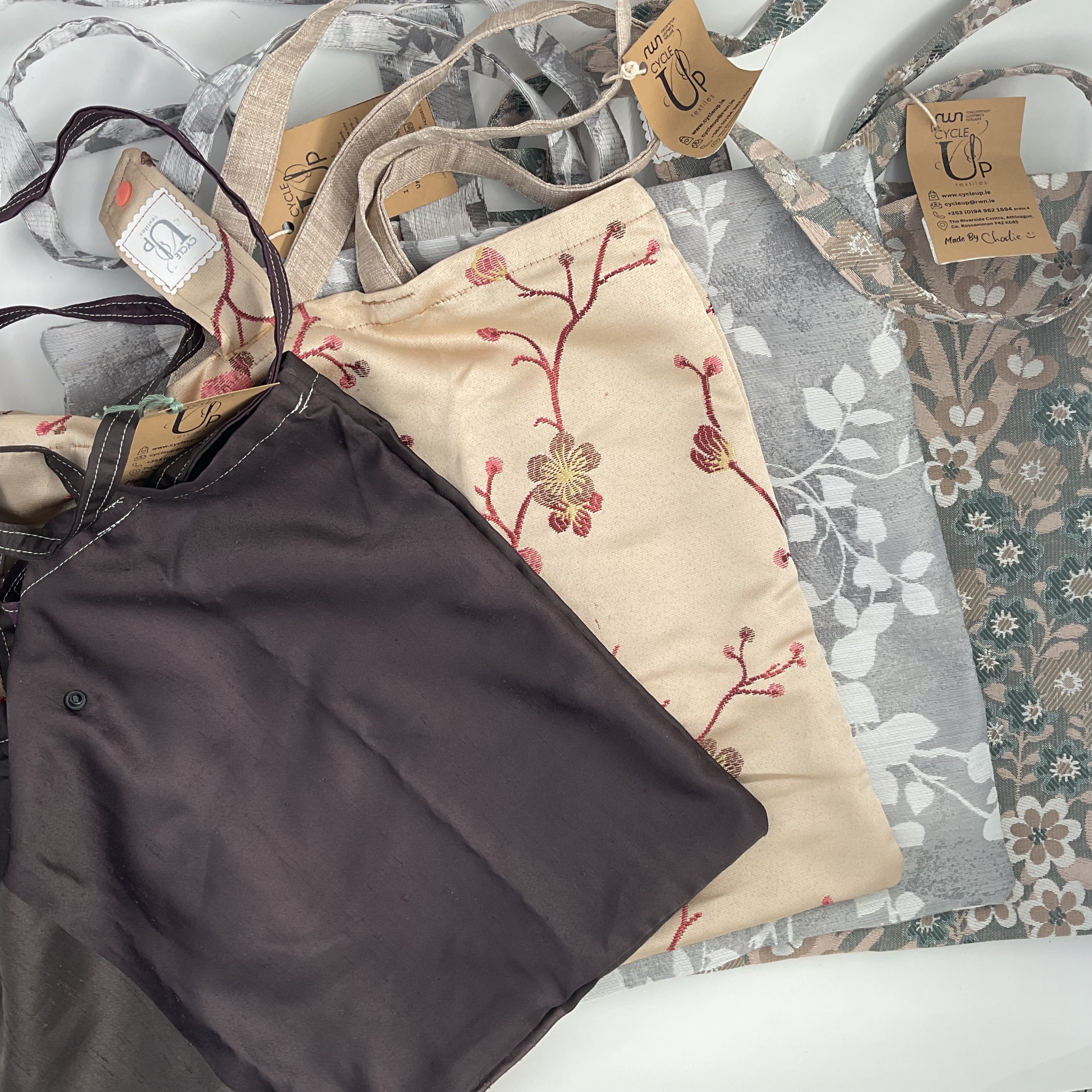 CycleUp Textiles -  Foldable Shopping Tote Bag