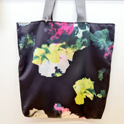 Mothdesign - Navy & Pink Floral Upcycled Tote Bag