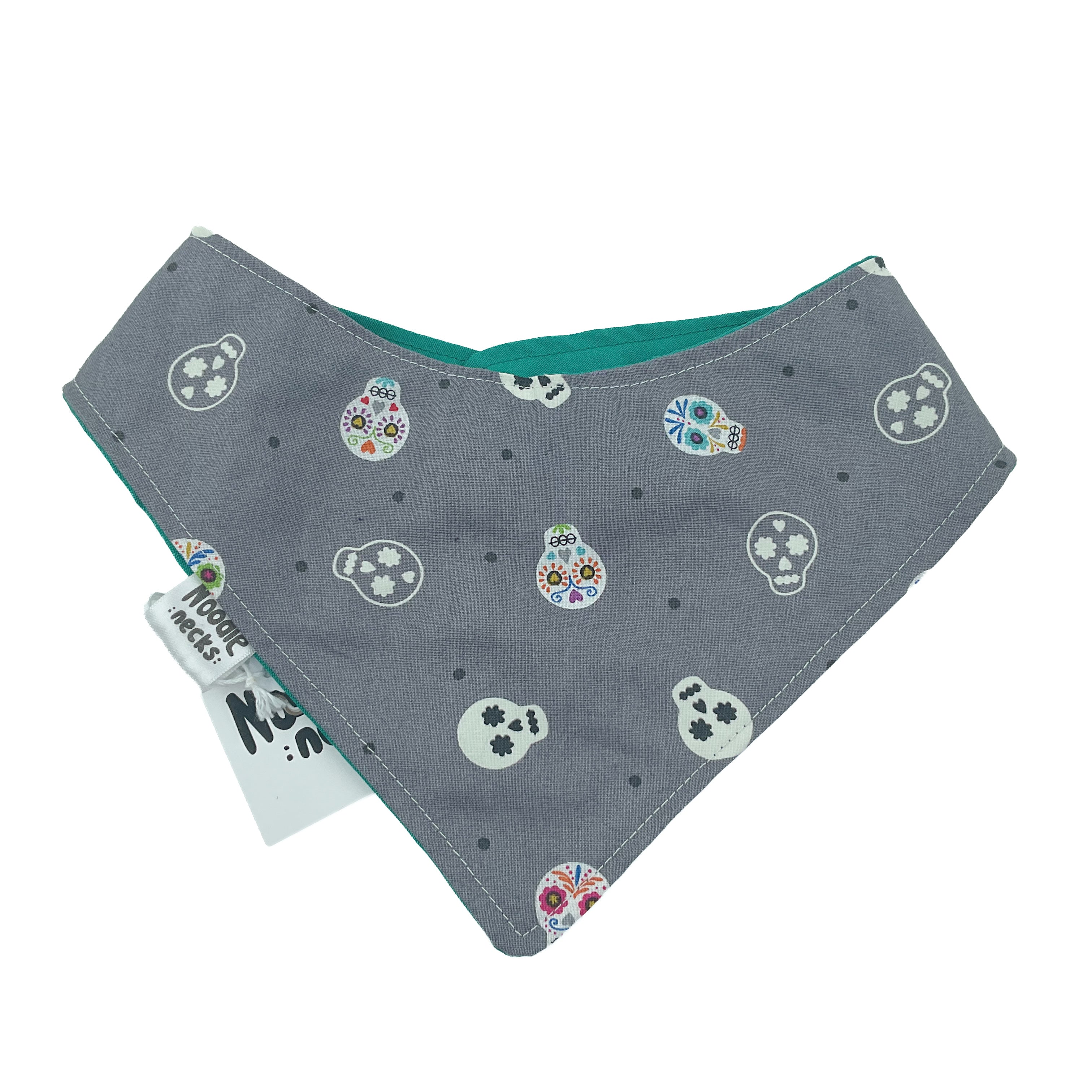 Noodle Necks - Dog Tie Bandana - skulls