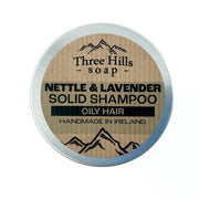 Three Hills Solid Shampoo -Nettle & Lavender -Oily Hair 70g