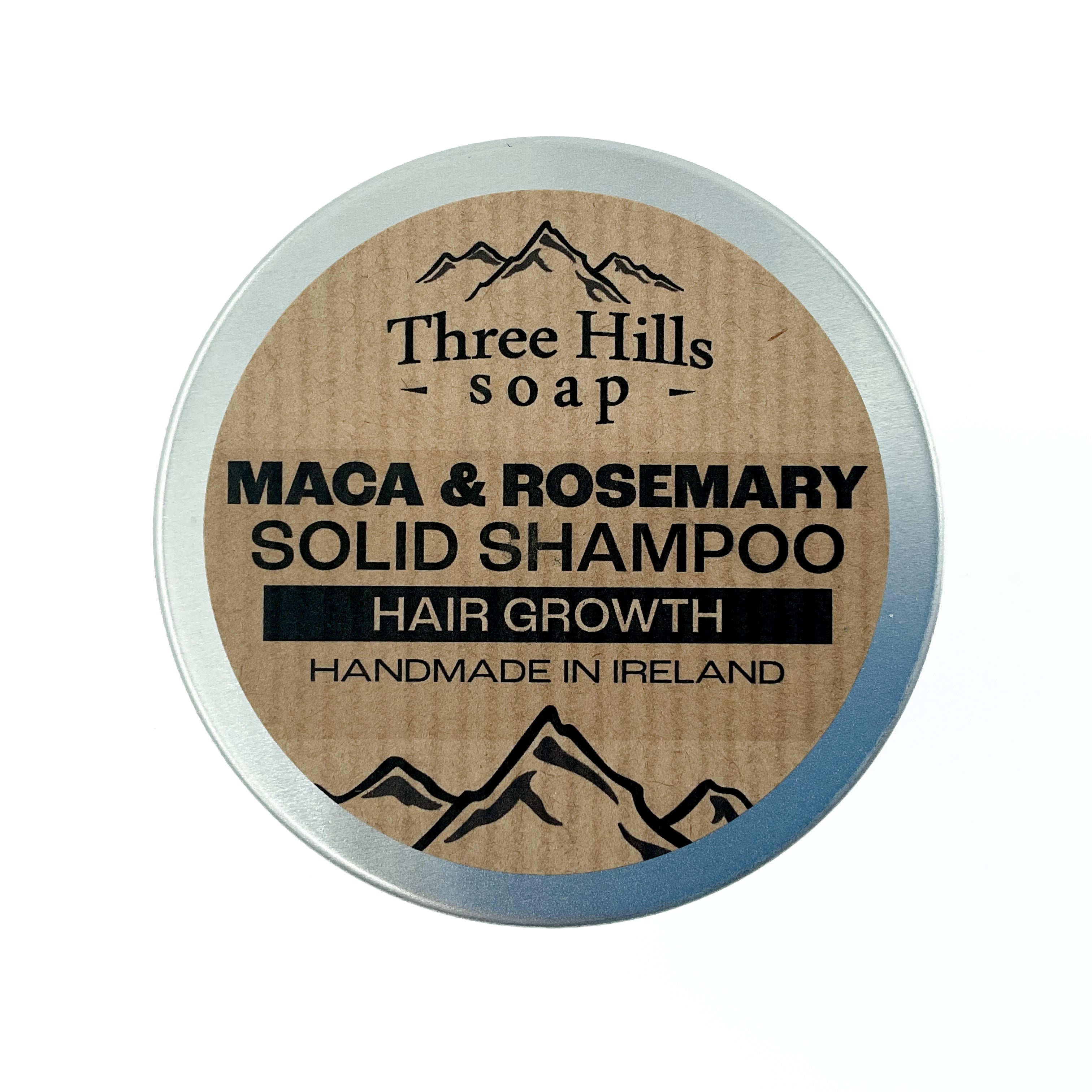 Three Hills Solid Shampoo Maca & Rosemary Hair Growth 70g