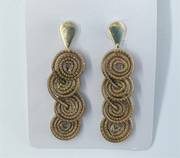 World Design Gold Grass Earrings