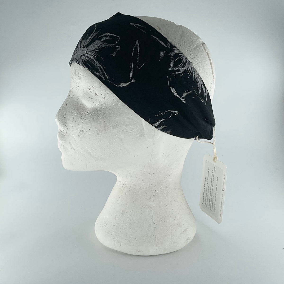 Convert Textiles - Loop Headband - Black Flower