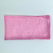 Convert Textiles - Weighted Eye Pillow - Pink Polka Dot Fabric