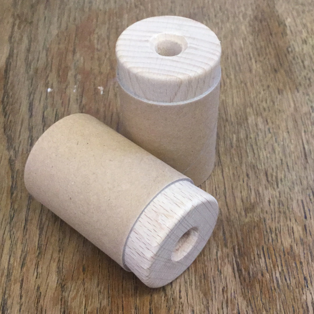 Wooden Pencil Sharpener with Cardboard Cannister