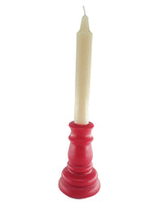Treaty Candles - Two Toned Red & White Candlestick 25 Hour Burn