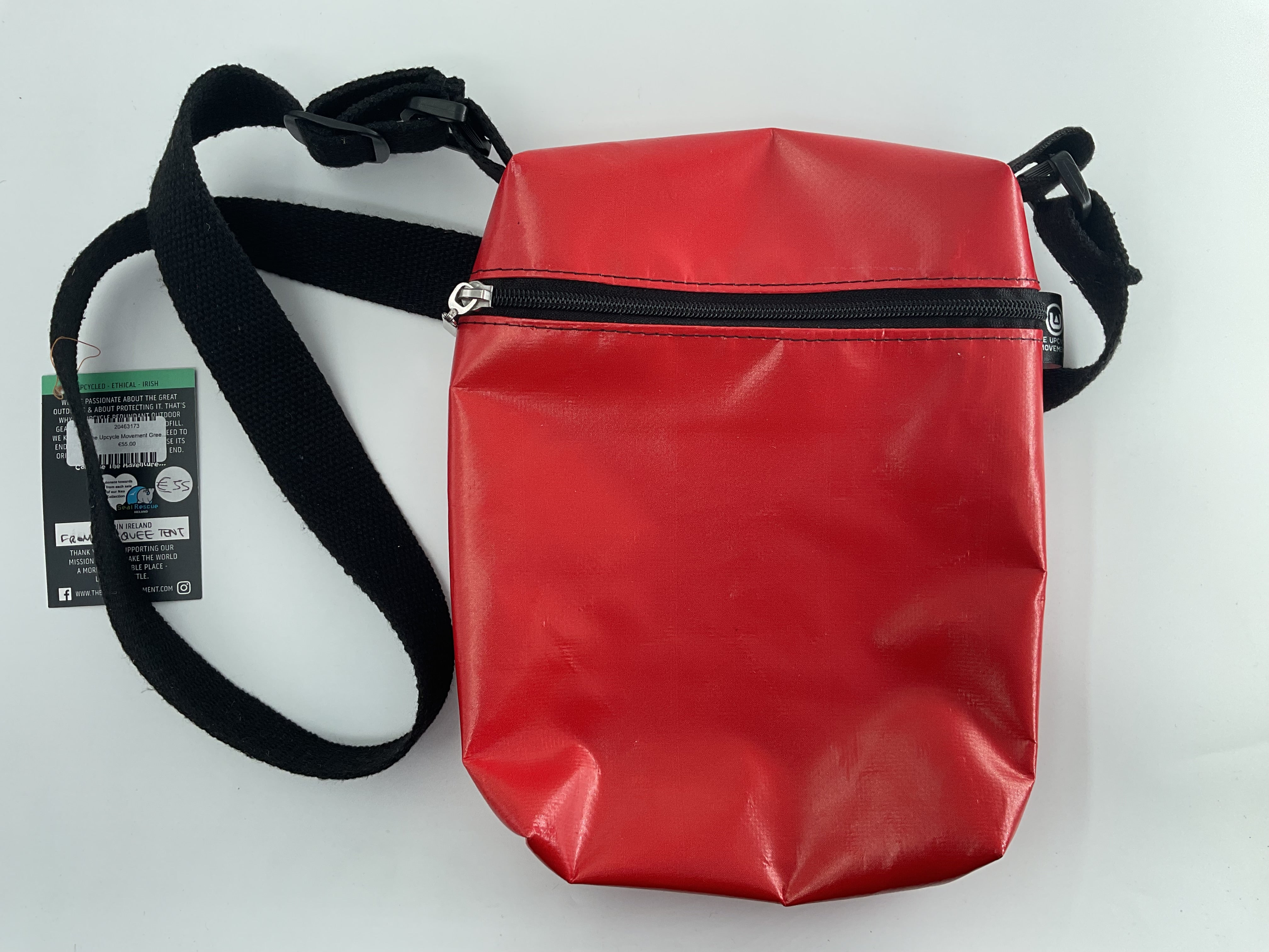 The Upcycle Movement - Red Rambler Bag - Upcycled Marquee Tent