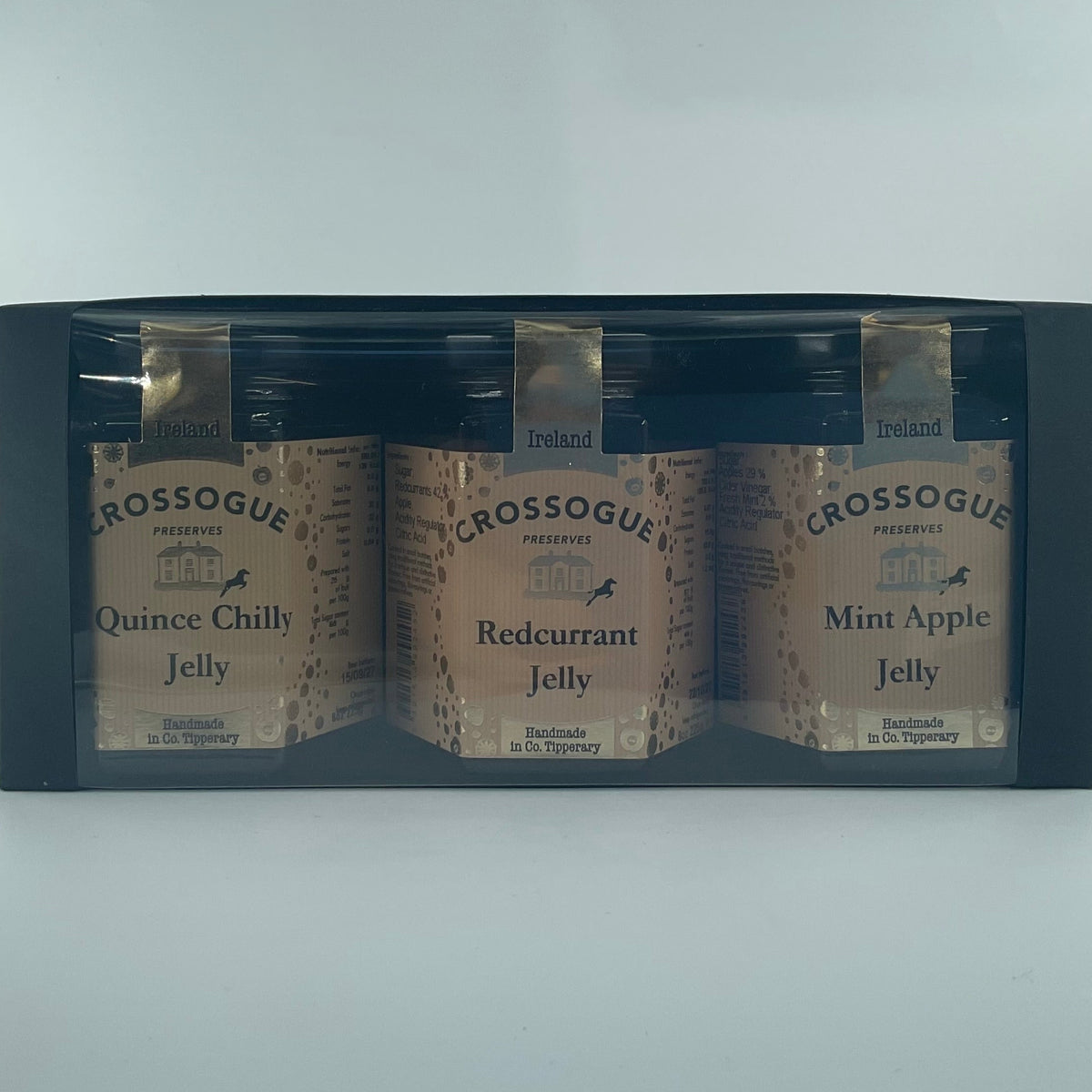 Crossogue - Gift Pack Trio - Quince Chilly Jelly & Redcurrant  Jelly, Mint Apple Jelly