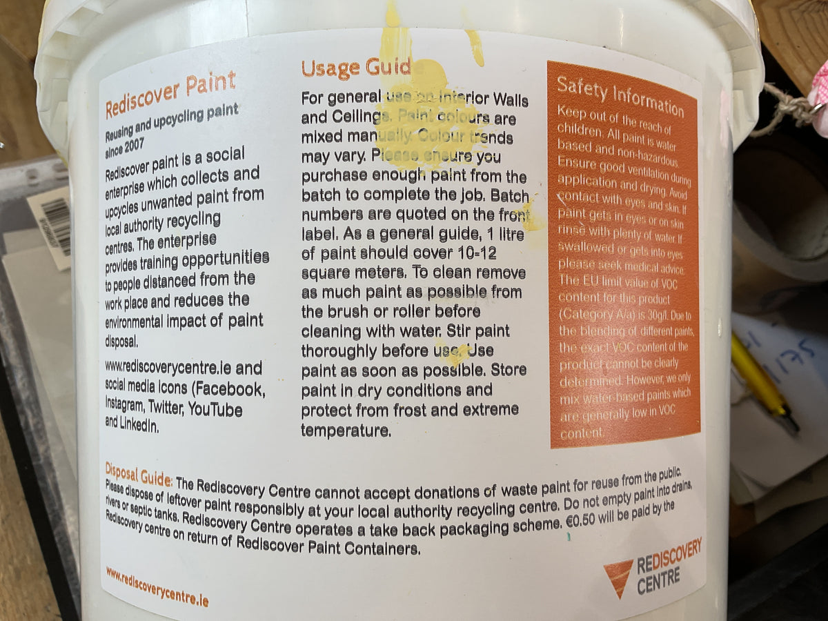 Rediscover Paint - 0.50c deposit bucket returned