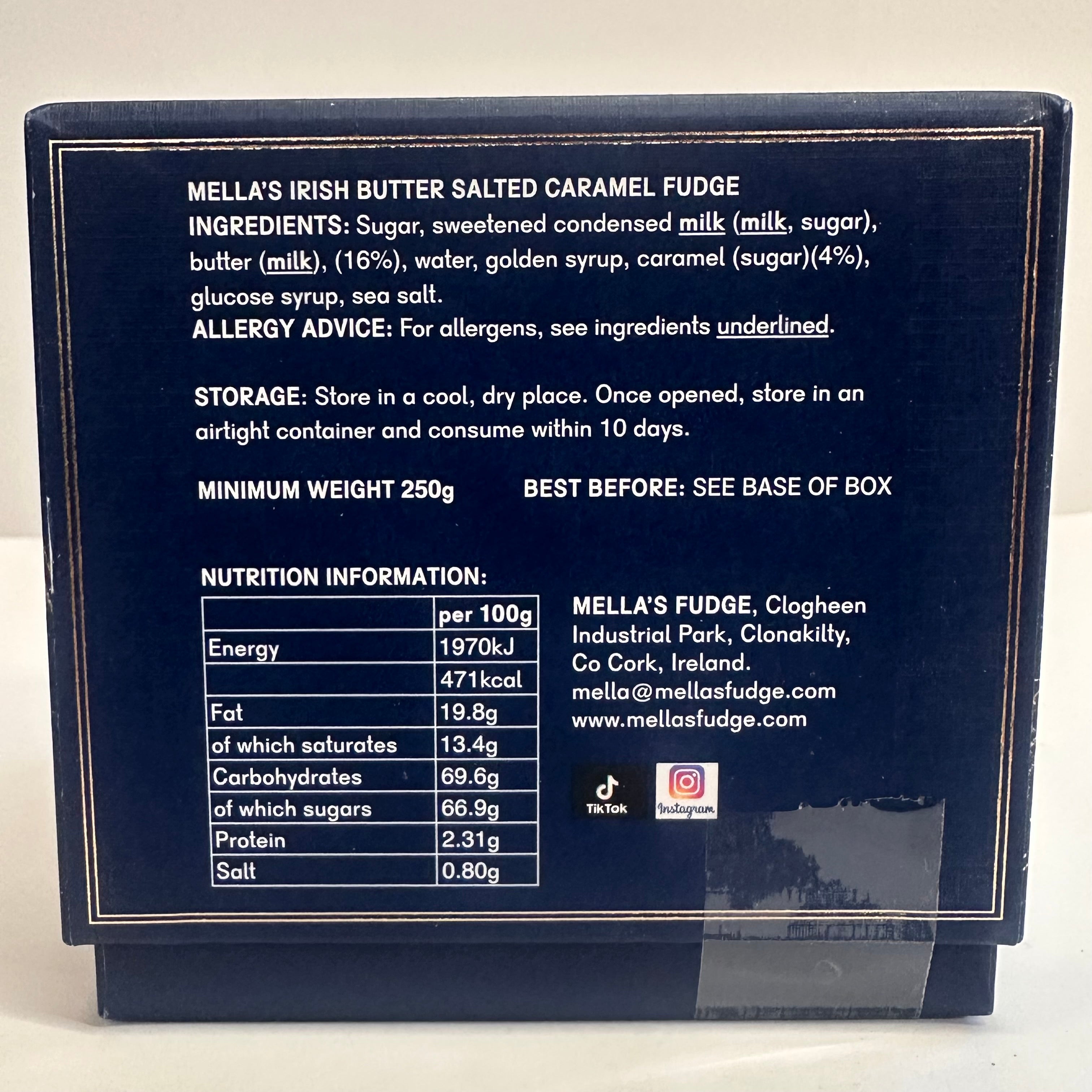 Mella’s - Irish Butter Fudge Salted Caramel