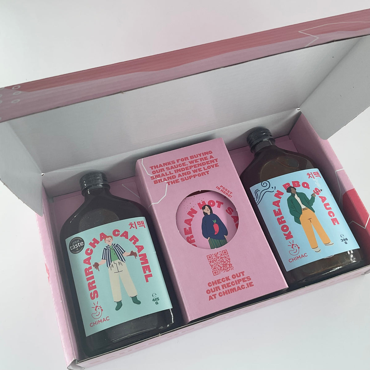 Chimac Sauce Gift Pack 350ml- Korean BBQ, Korean Hot, Sriracha Caramel