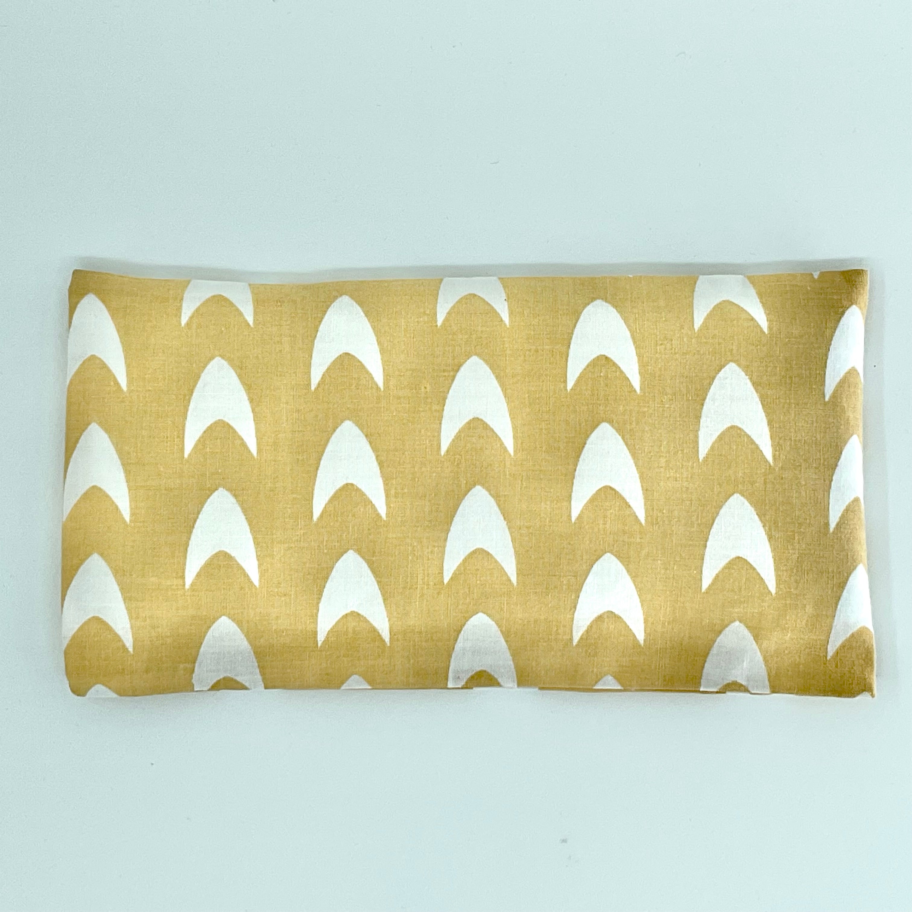 Convert Textiles - Weighted Eye Pillow - Yellow Arrow Fabric