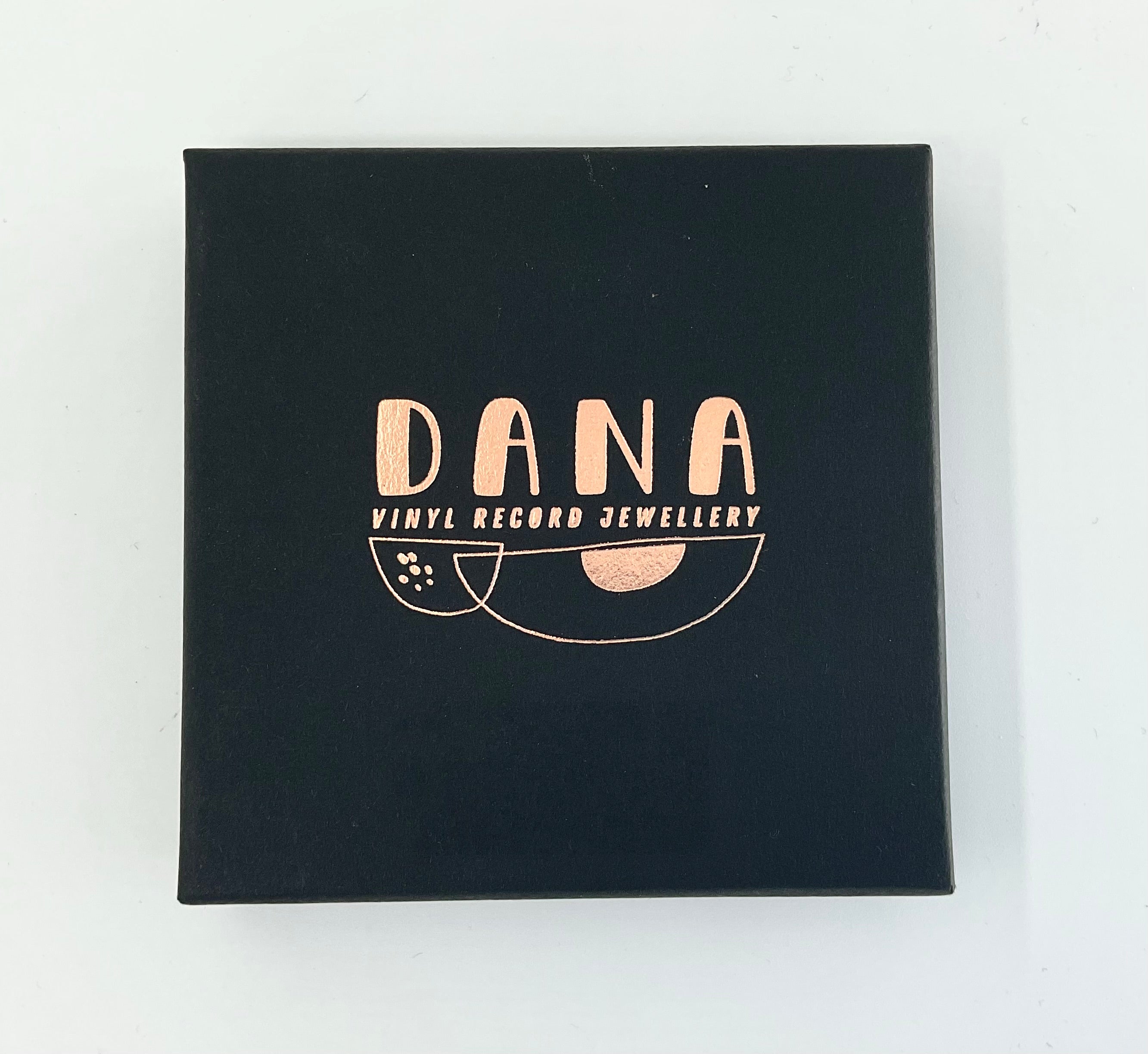 DANA Jewellery - Vinyl Record Earrings - Bea Pink & Black