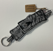 Rediscover Fashion - Grey Denim Keyring - Set of 2