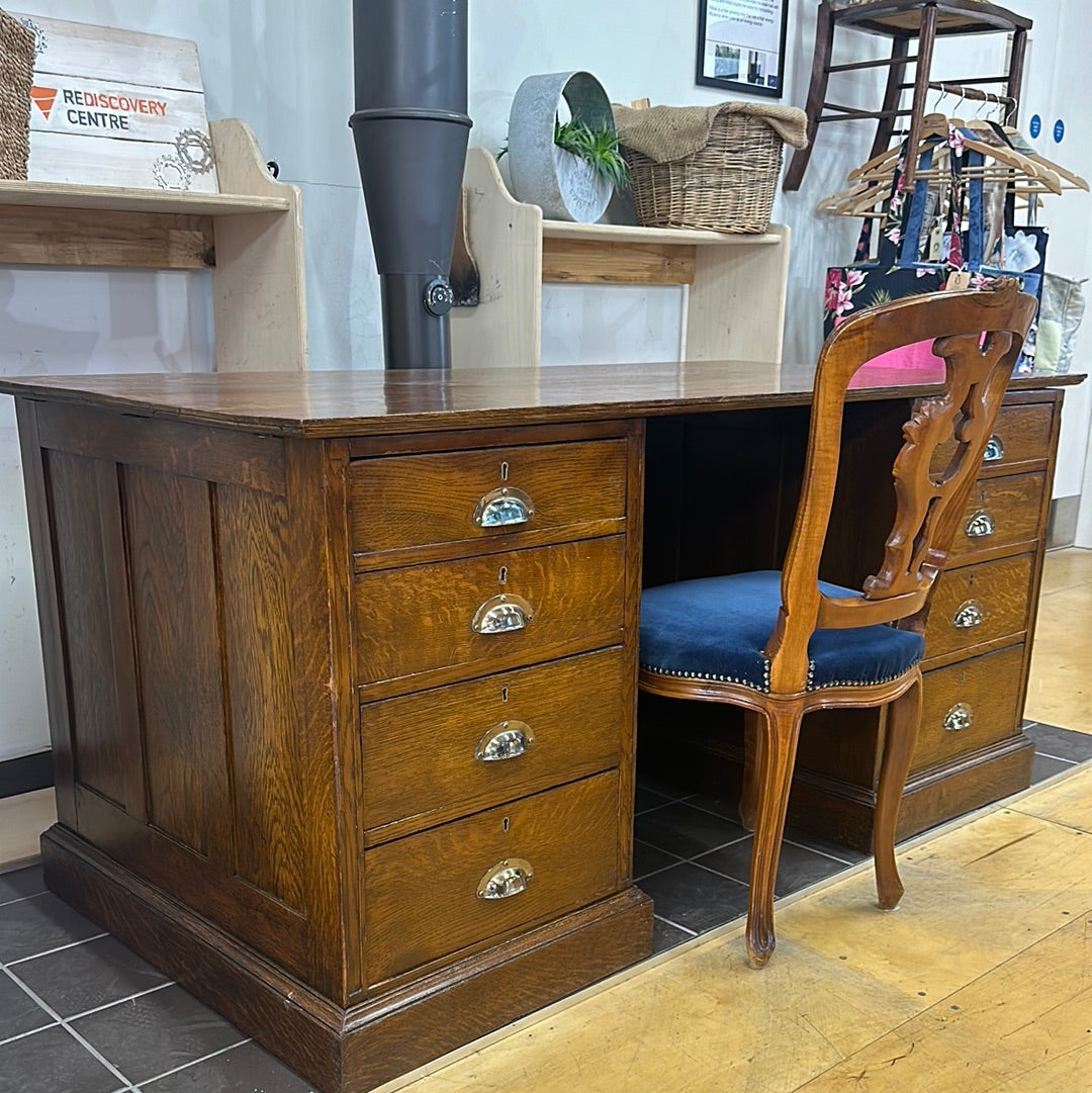 Rediscover Furniture - Solid Oak Ministers Desk