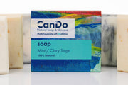 CanDo soap bar with colorful packaging on a white background