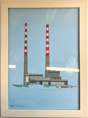 Clover Rua - Poolbeg Chimneys Framed Print