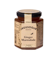 Jar of Crossogue Ginger Marmalade on a white background