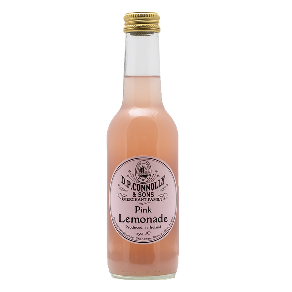 Bottle of D.R. Connolly Pink Lemonade on a white background