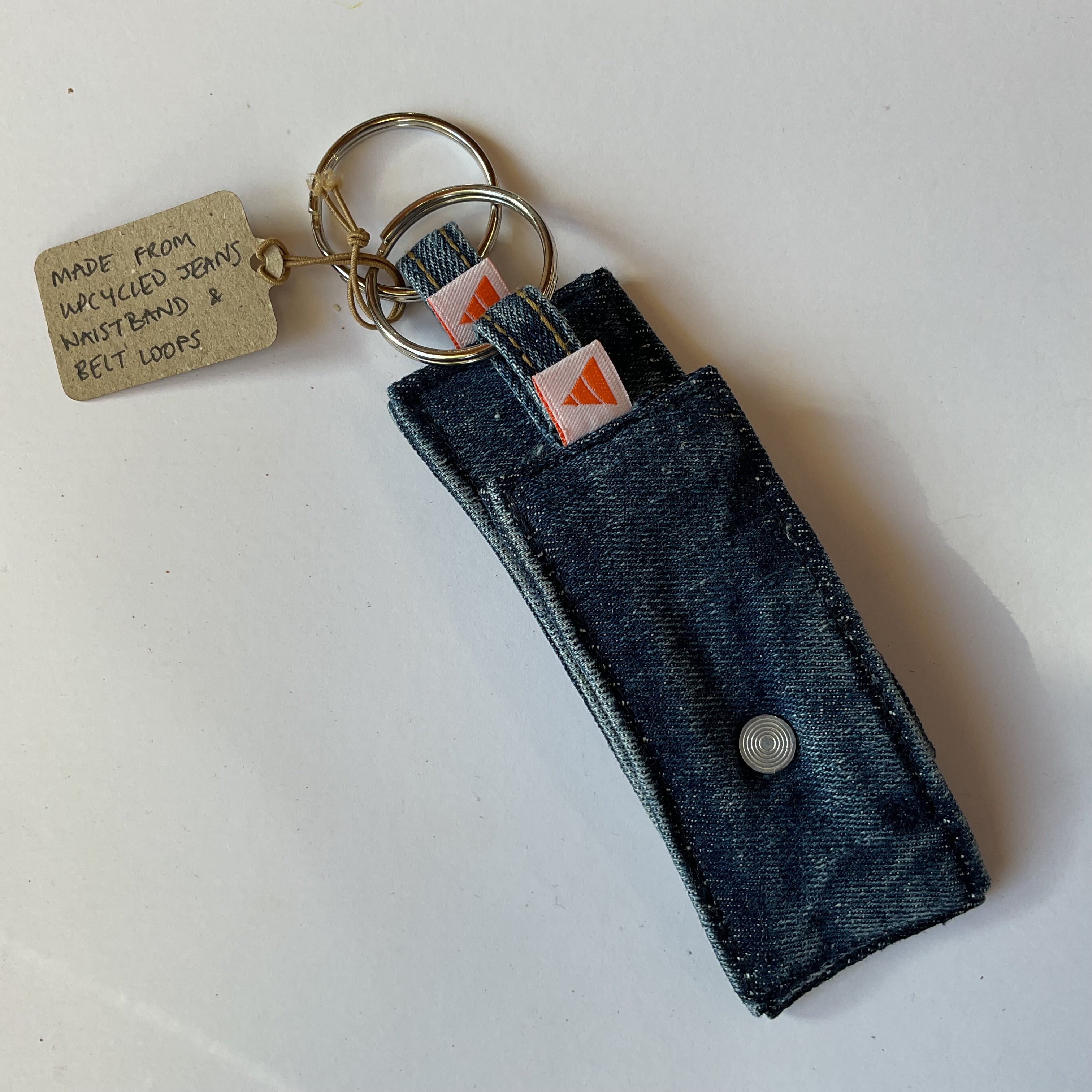 Rediscover Fashion - Blue Denim Keyring - 2 Pack