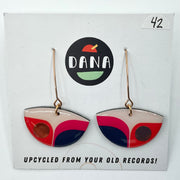 DANA Jewellery - Vinyl Record Earrings - Bea Multicolour Pinks