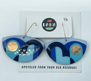 DANA Jewellery - Vinyl Record Earrings - Lola Blue