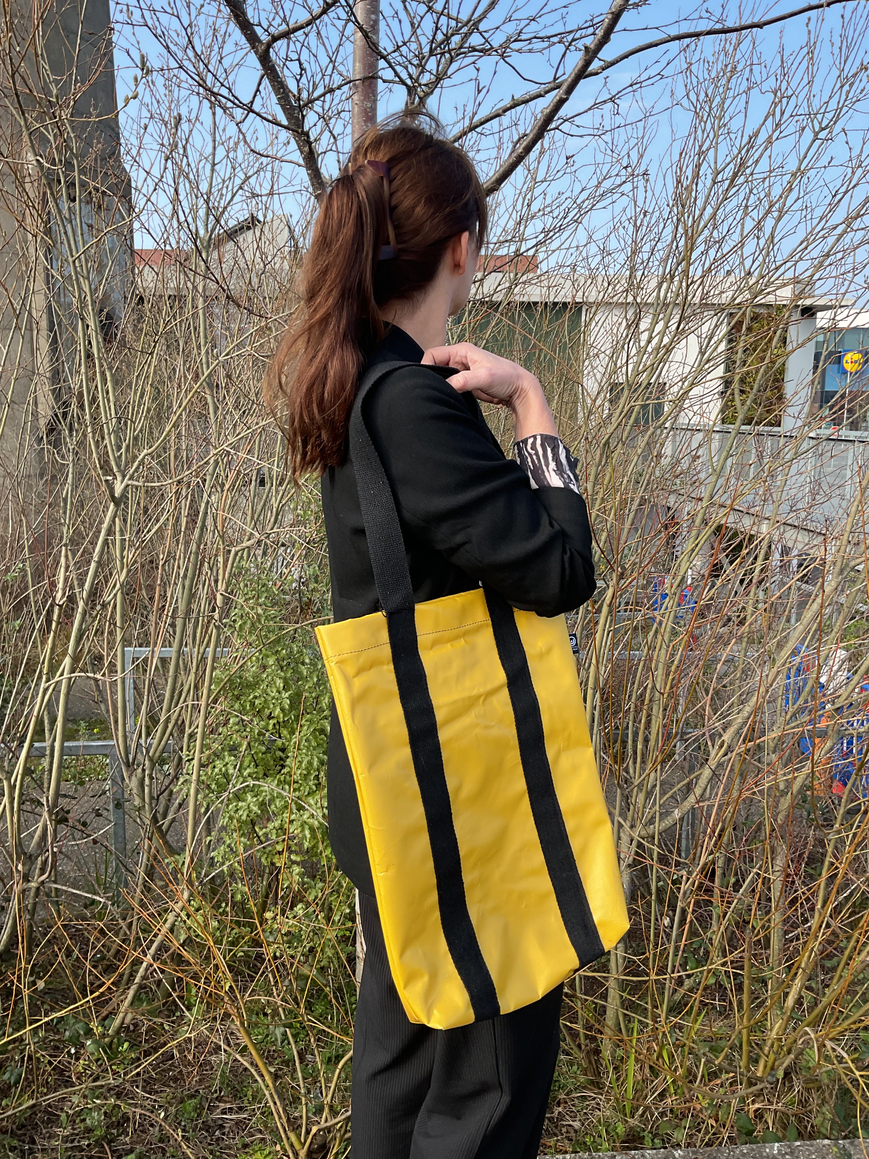 The Upcycle Movement - Tent Tote - Yellow