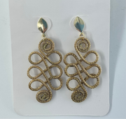 World Design Gold Grass Earings