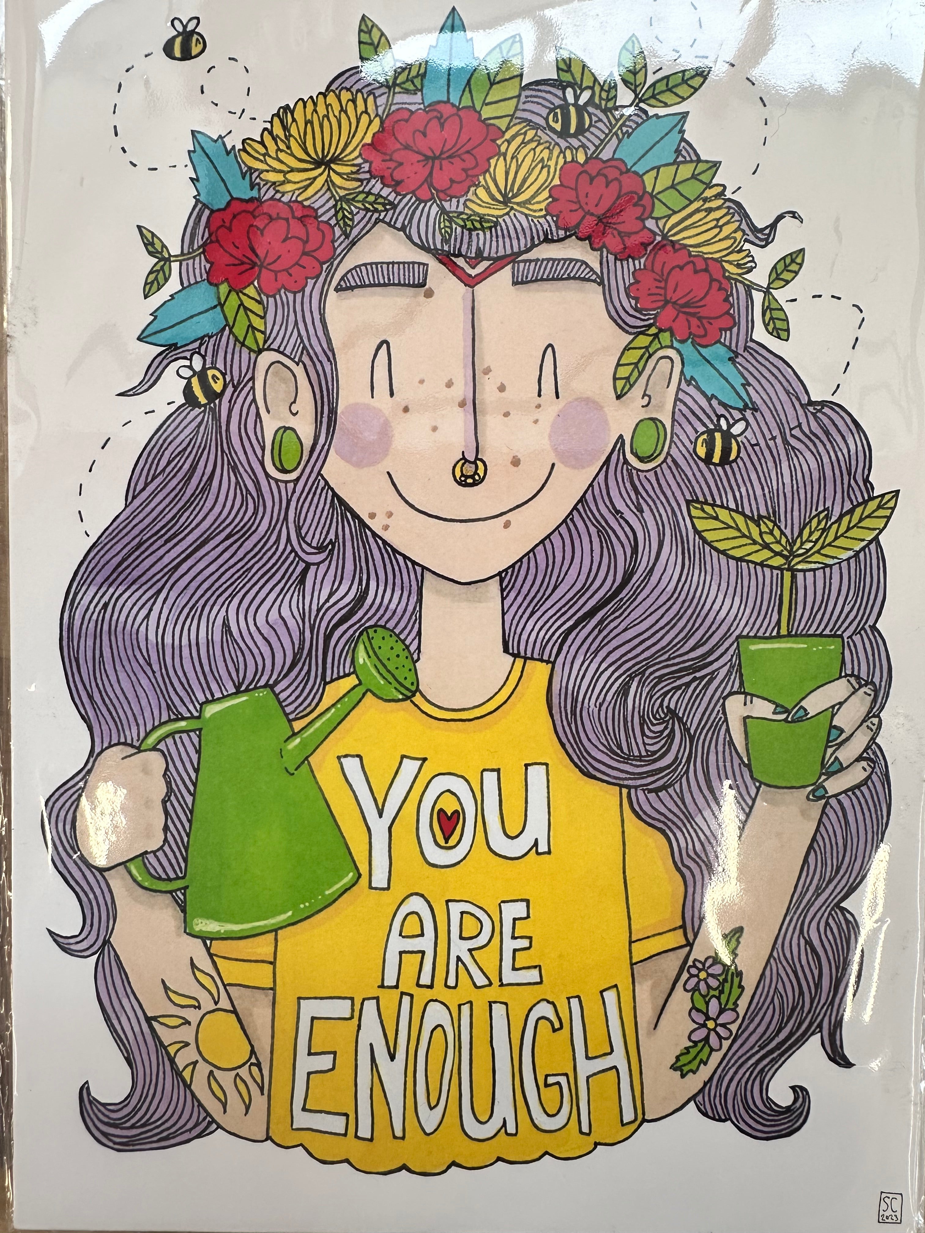 Sarah Cunningham - You Are Enough Print - A5