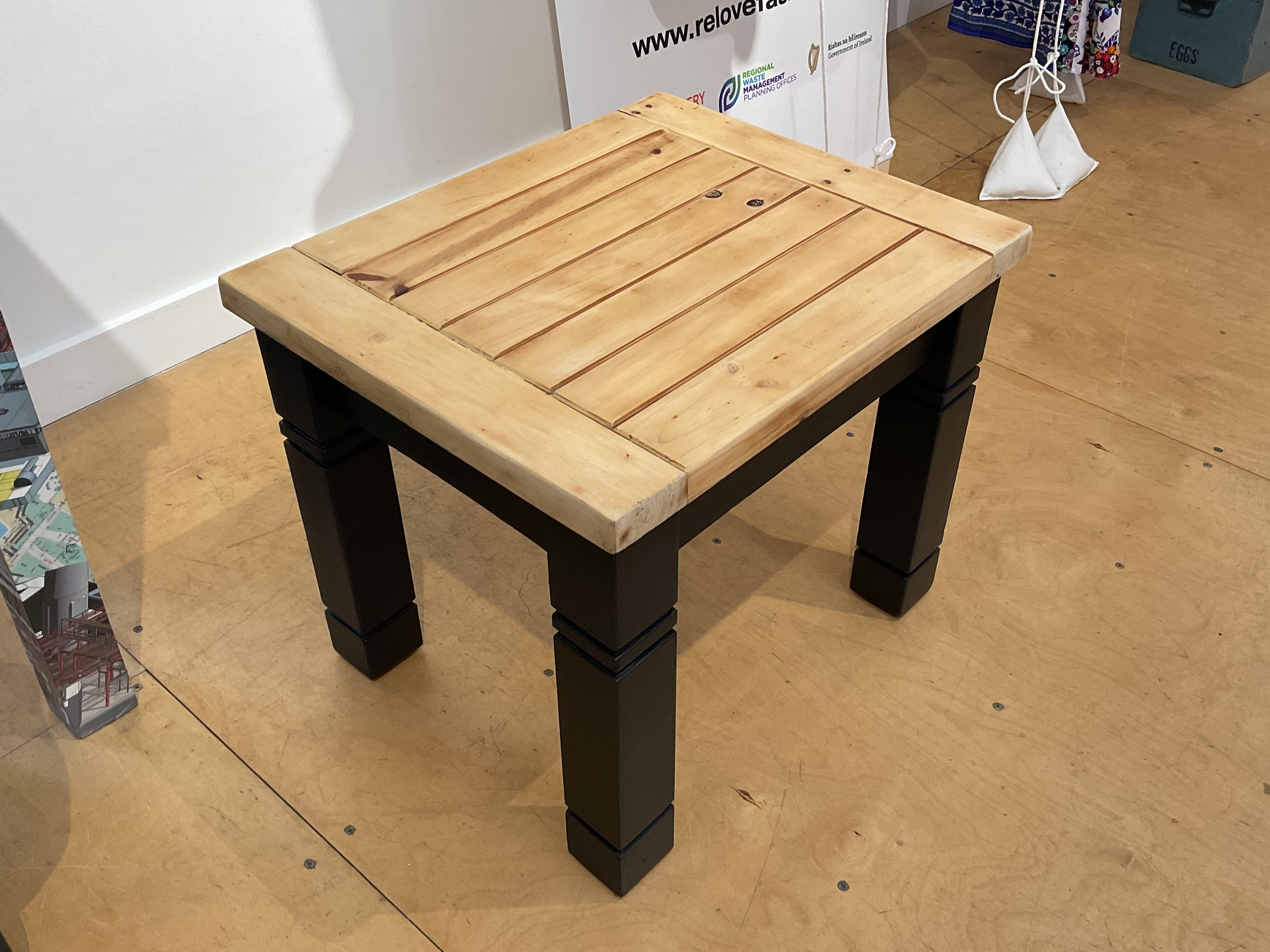 Wooden Top Side Table