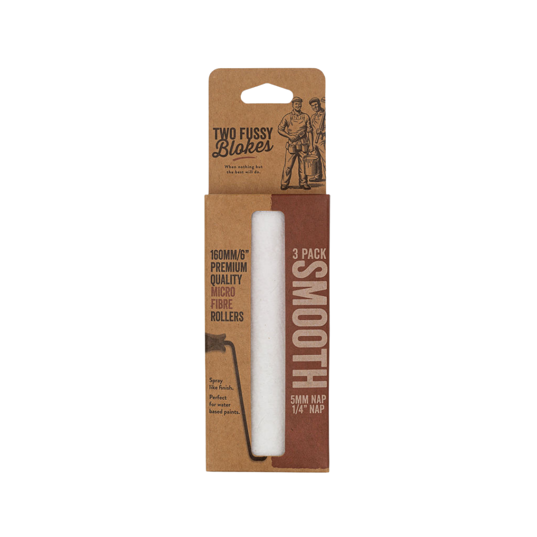 Smooth Micro Fibre Rollers 3 Pack 160mm/ 6”