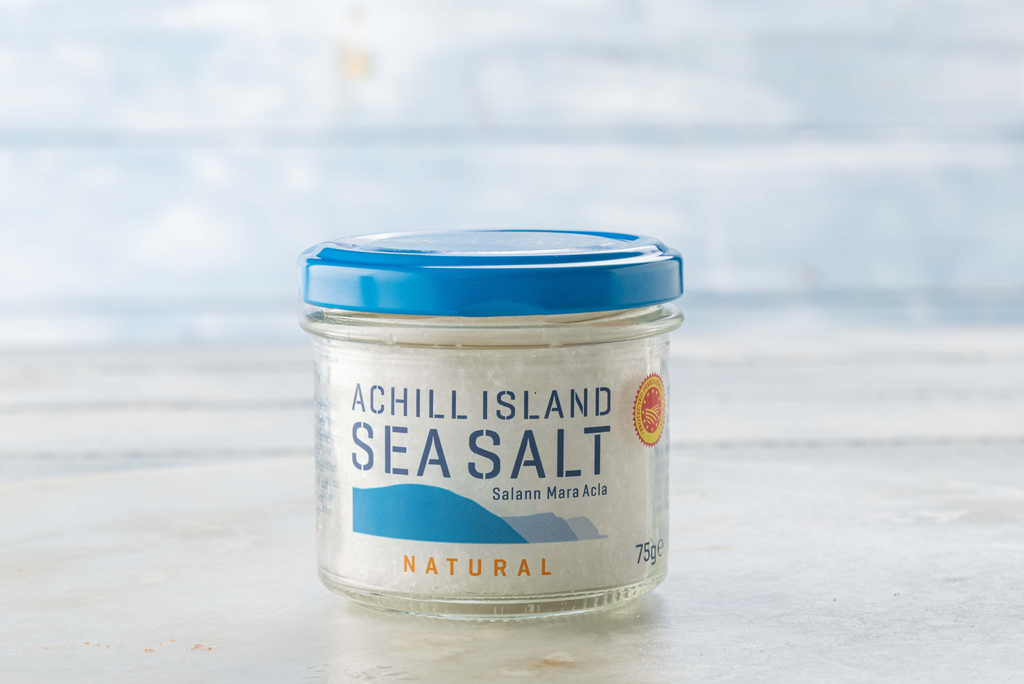 Achill Island Sea Salt Flakes Irish (Org) - 75g glass jar