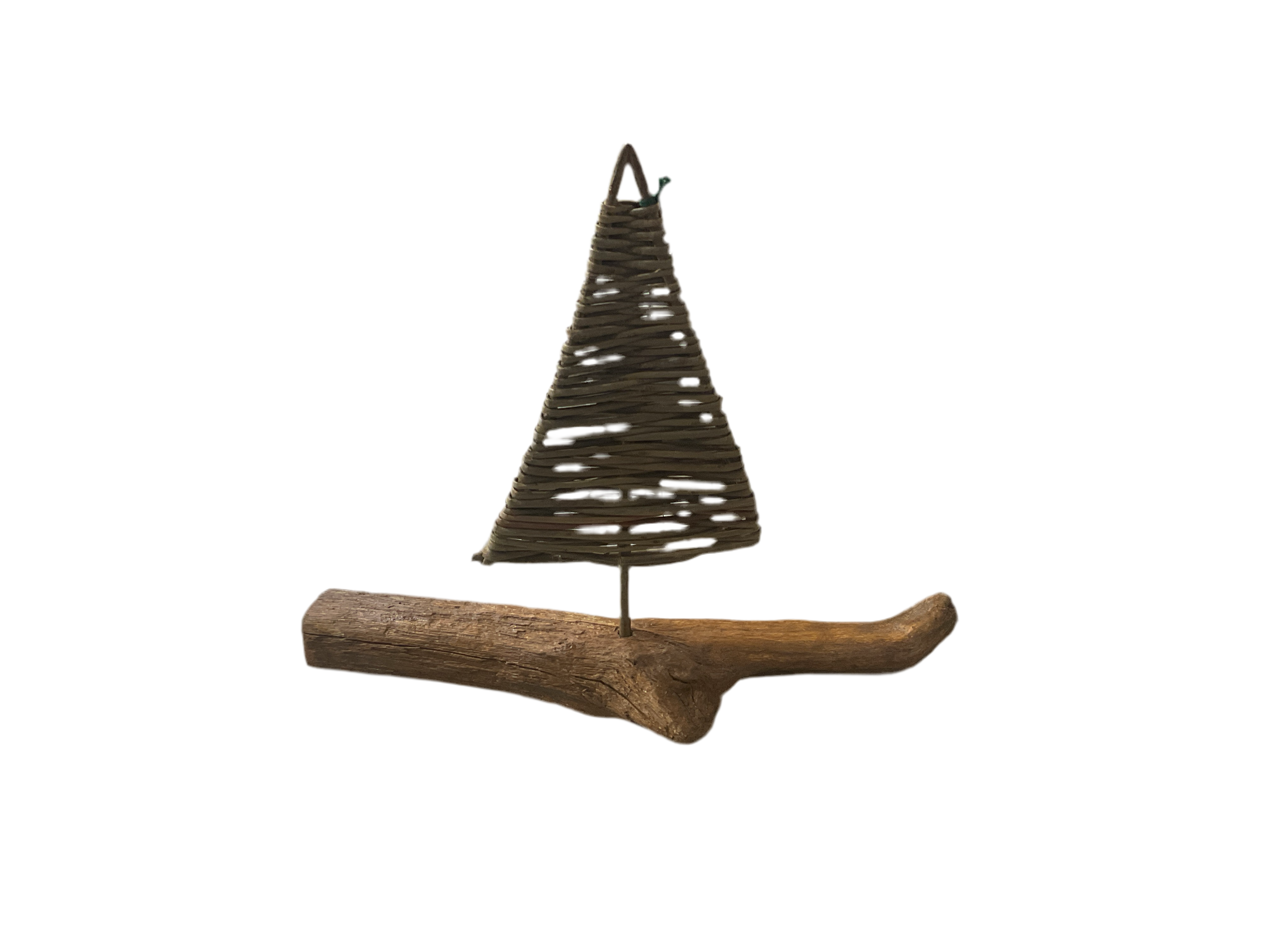 Island Willow - Woven Willow Tree on Driftwood