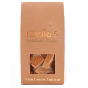 Meila's Irish Butter Fudge packaging with a window displaying the fudge.
