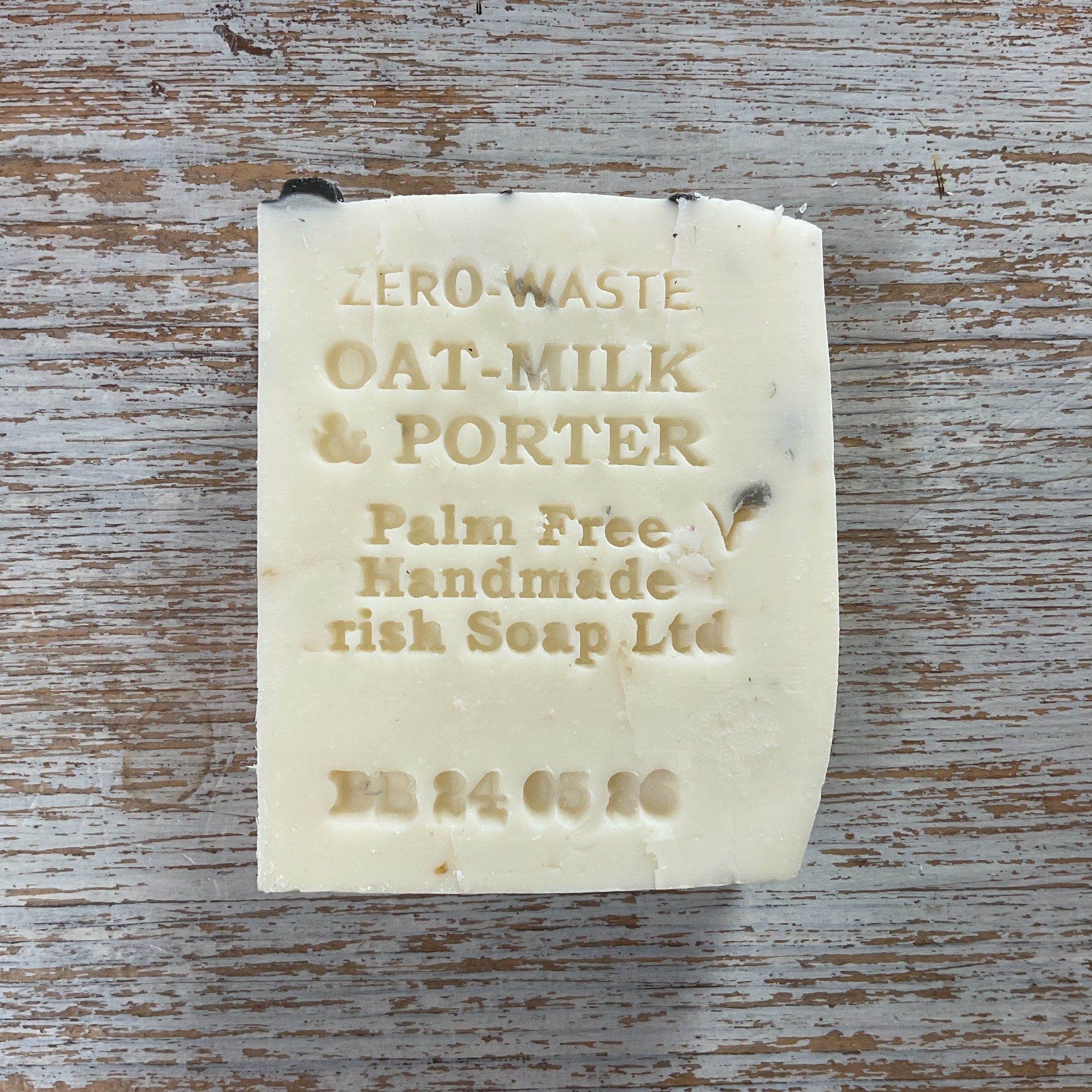 oatmilk and porter palm free irish soap
