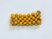 yellow acai beed bracelet