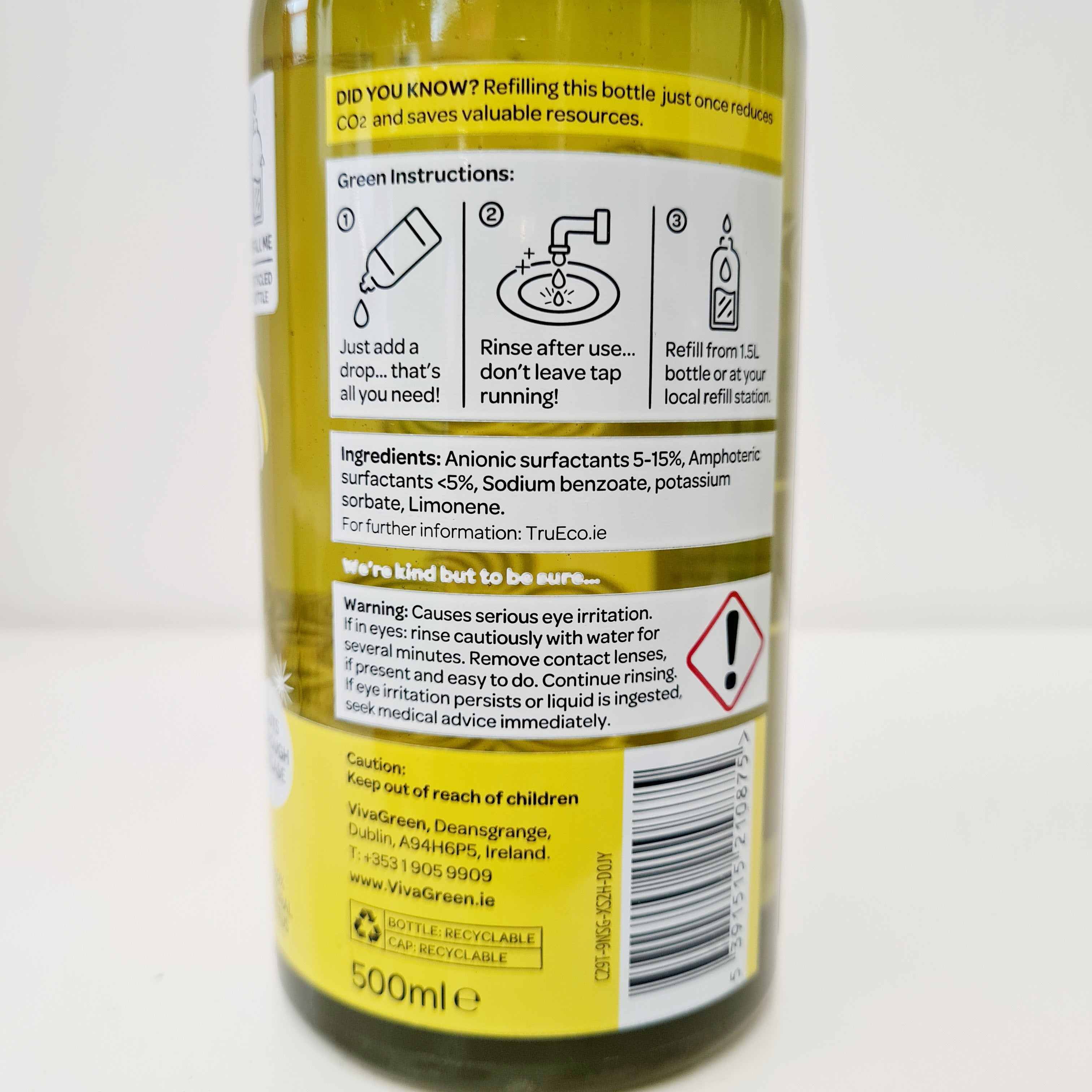 Tru Eco - Natural Citrus Washing Up Liquid - 500ml