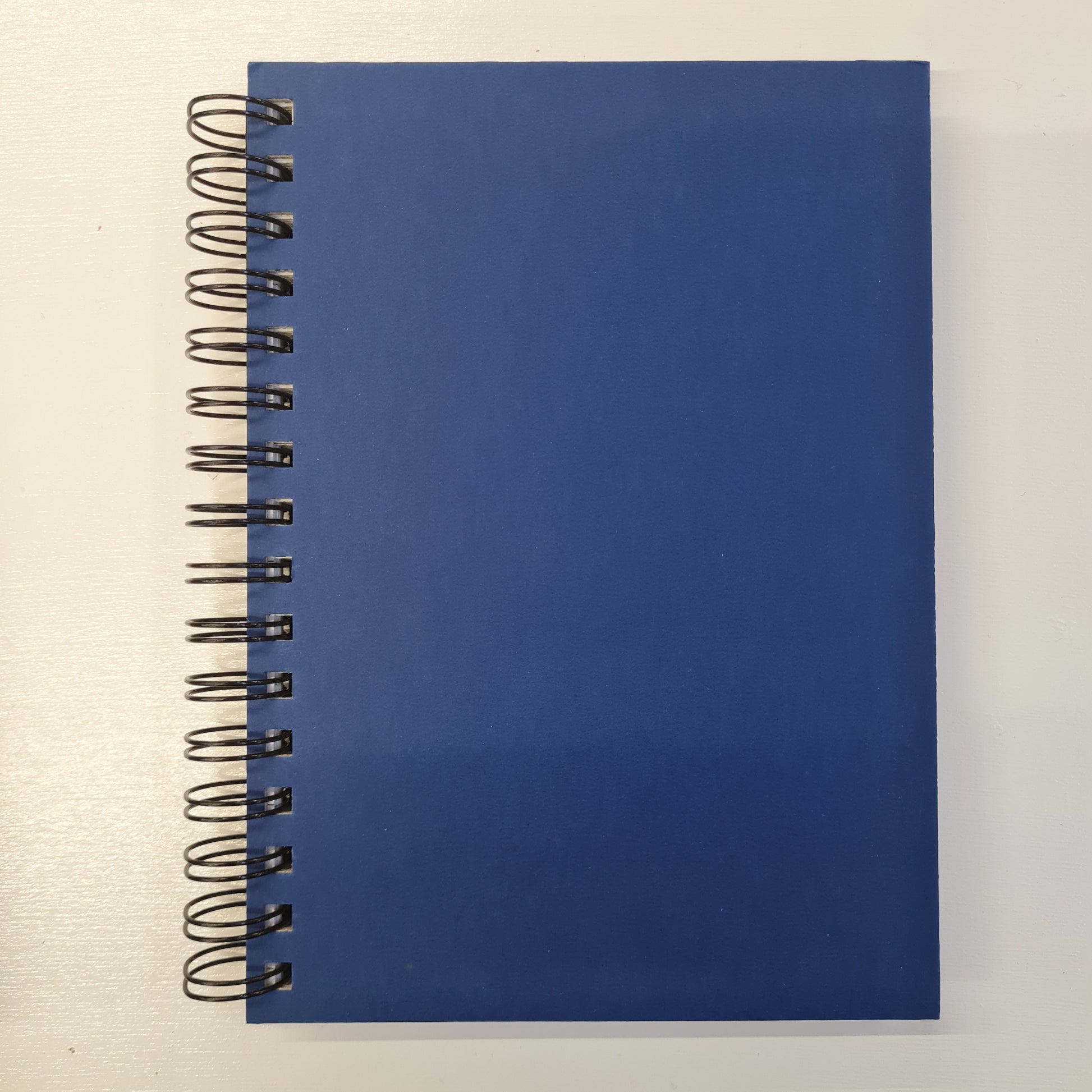blue spiral notebook