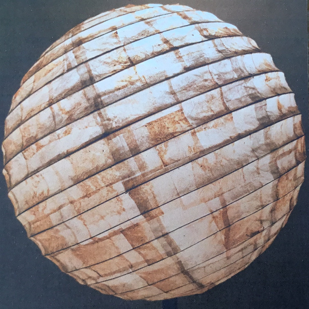 Tea Time - Round Lampshade Made from Tea Bags