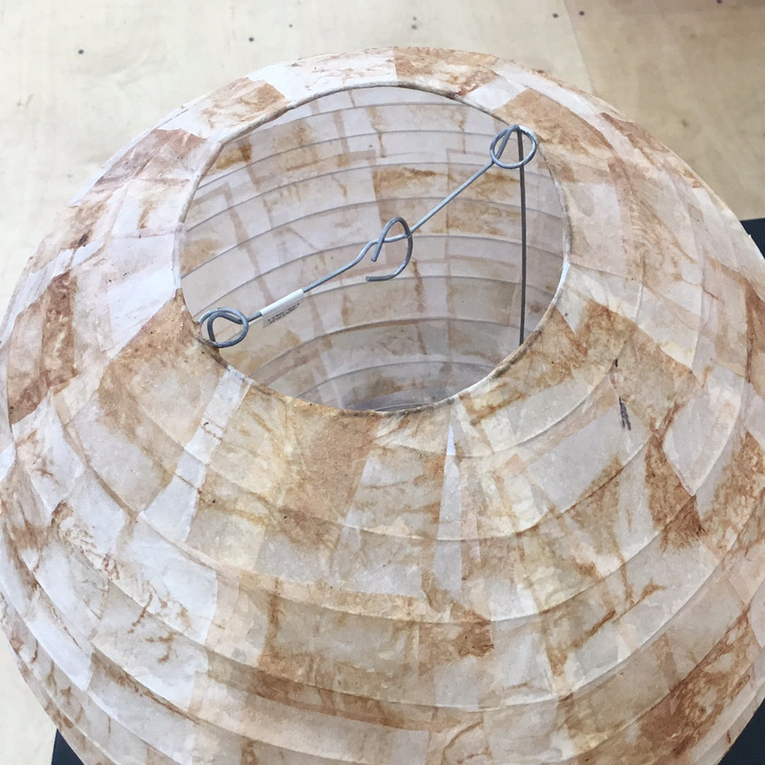Tea Time - Round Lampshade Made from Tea Bags