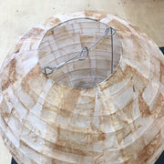 Tea Time - Round Lampshade Made from Tea Bags